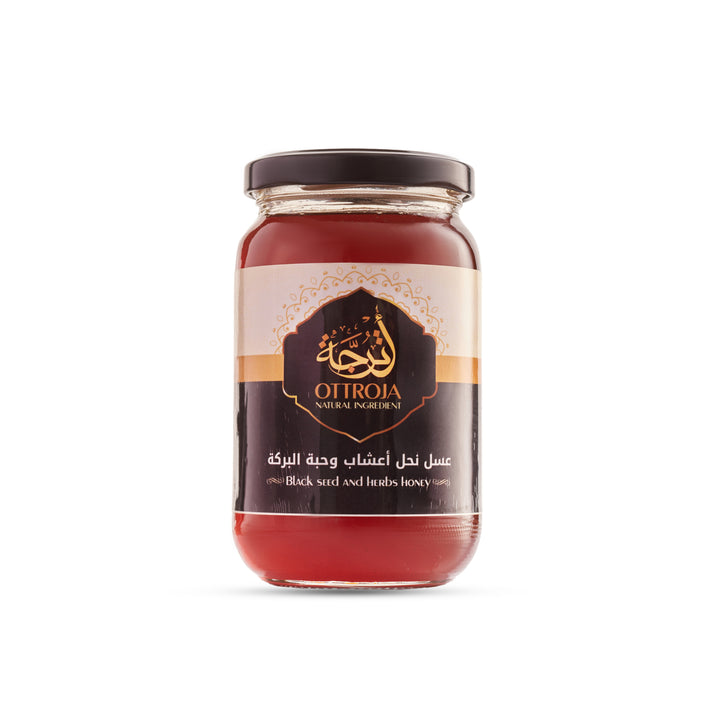 عسل زهور حبة البركة والأعشاب